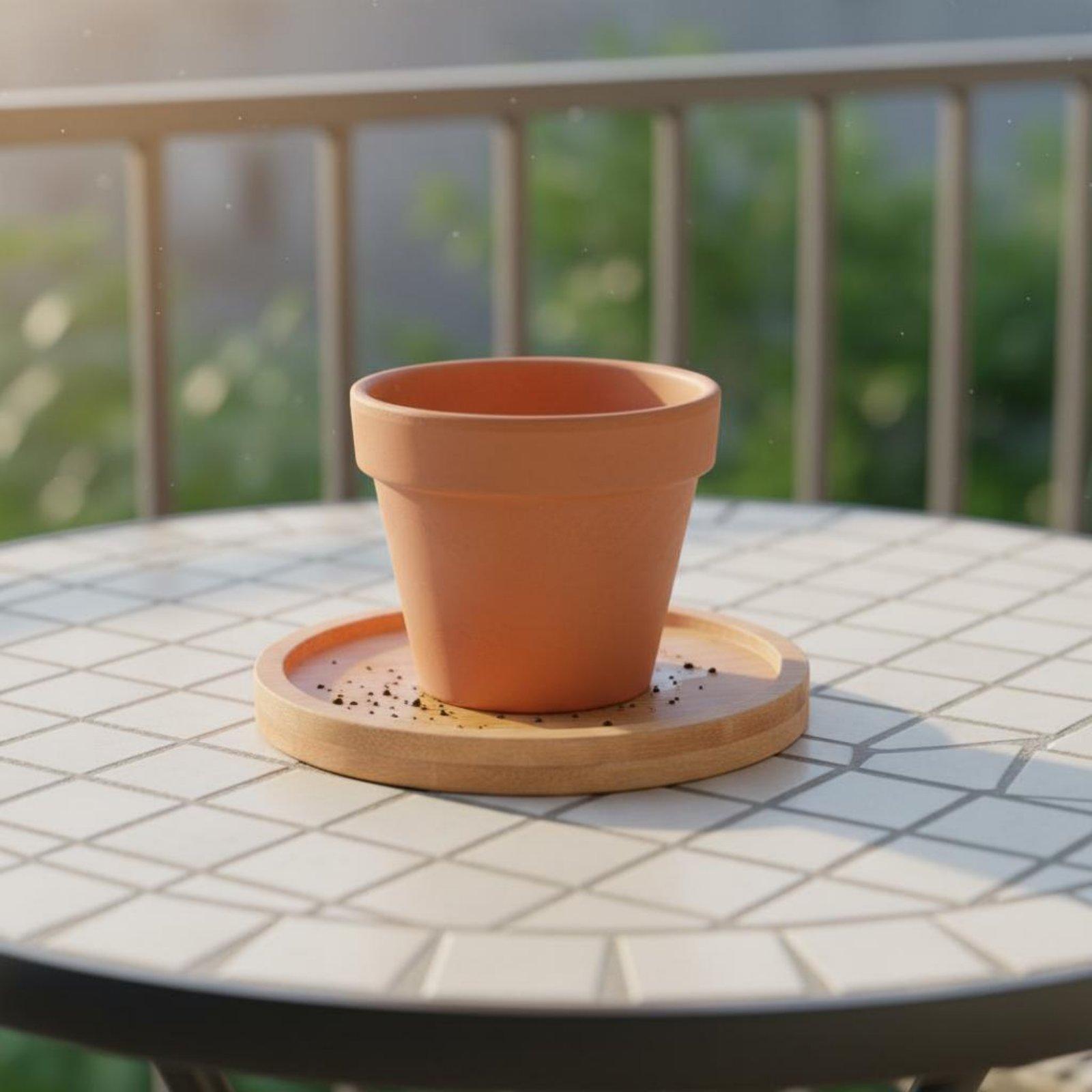 حامل خشبي صناعي من الخيزران لص - مراجعة Drip Tray Saucer وسعره